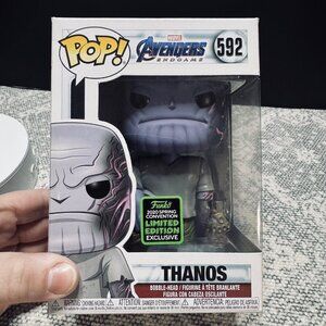 Funko Pop! Marvel- Avengers Endgame, Thanos #592 With Original Art